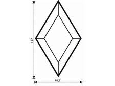 Fazeta kosoštvorec 76,2 x 127,0 mm