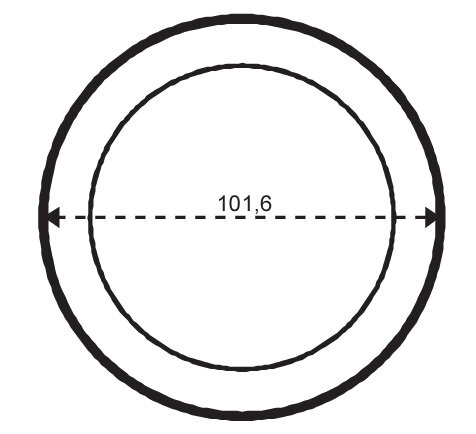 Fazeta kruh 101,6 mm