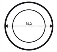 Fazeta kruh 70,2 mm