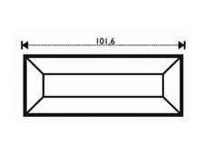 Fazeta obdĺžnik 38,1 x 101,6 mm