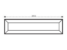 Fazeta obdĺžnik 50,8 x 203,2 mm
