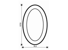 Fazeta ovál 76,2 x 127,0 mm