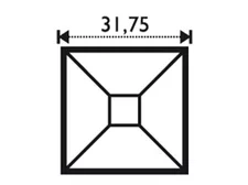 Fazeta štvorec 31,8 x 31,8 mm