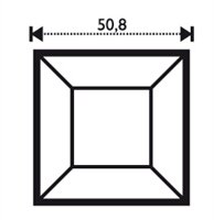 Fazeta štvorec 50,8 x 50,8 mm