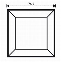 Fazeta štvorec 76,2 x 76,2 mm