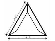 Fazeta trojuholník 101,6 x 101,6 mm