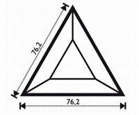 Fazeta trojuholník 76,2 x 76,2 mm
