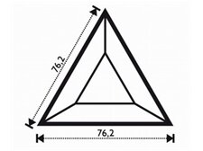 Fazeta trojuholník 76,2 x 76,2 mm