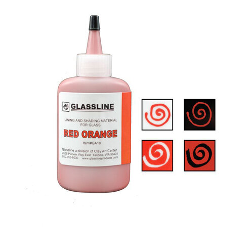 Glassline tužka 56g - červeno-oranžová