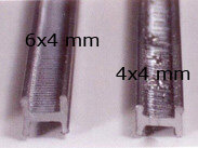 Profil H 4x4mm - prút 2m váži cca 0,2kg - 1kg