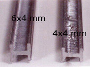 Profil H 6x4mm - prút 2m váži cca 0,31kg - 1kg