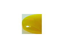 Sklenená šošovica, priemer 6mm - žltá opálová