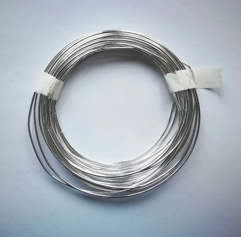 Strieborný drôtik s medeným jadrom 1,0mm - 4m